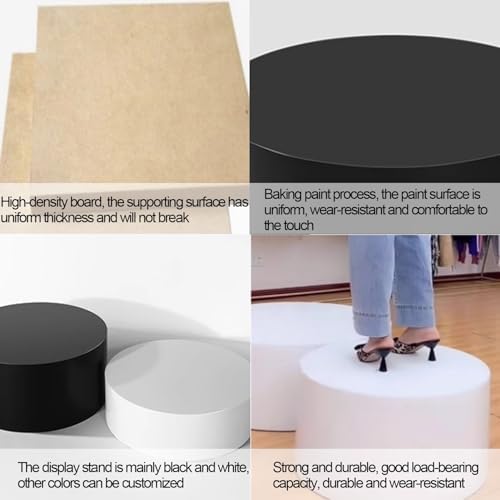 Elegant Round Cylinder Pedestal Stand - Ideal for Displaying Desserts, Cakes, Party Decorations & Event Centerpieces - Perfect for Weddings, Celebrations & Special Occasions