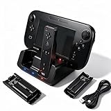 Otakulicious Charging Dock Station for Wii U Gamepad & Remote Controllers, 3-in-1 Multi-Charger Base Cradle...