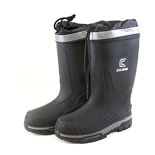 CLAM ICEARMOR Sub-Zero X Rubber Boots – Size 14 – Waterproof Insulated Ice Fishing Boots with Rugged Sole & Cold-Weather Grip – Heavy-Duty Winter Footwear for Ice Anglers & Outdoorsmen