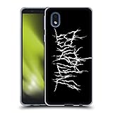 Head Case Designs Officially Licensed in Flames Metal Logo Metal Grunge Gel Case [Military Grade Protection] Compatible with Samsung Galaxy A01 Core (2020)