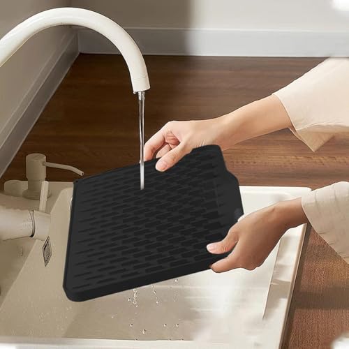 Escurridor de platos de silicona con sistema de drenaje térmico 5