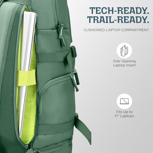 Image of Skybags Ridge V2 45L Weekender Backpack | Premium Polyester | 17-Inch Laptop & Shoe Compartment | Front Access Pockets with Raincover | Travel, Casual & Outdoor Backpack for Men & Women