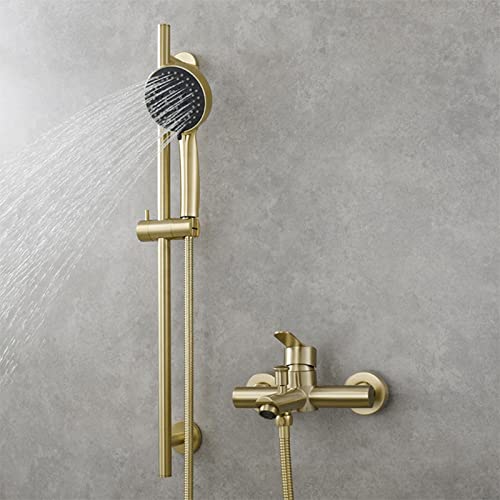 Mitigeur baignoire avec douchette Jings et barre de douche murale