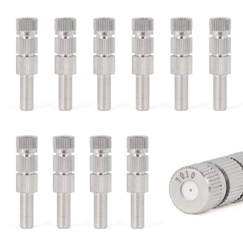 EFUTURETIME 10 x Buse Brumisateur 0,7 mm avec Filtre pour Connecteur 6 mm