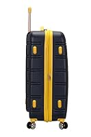 Rockland Melbourne Hardside Expandable Spinner Wheel Luggage, Checked Large 28", Navy — image 3