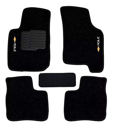 Jogo de Tapete em Carpete para GM Agile 2015 Logo Bordado