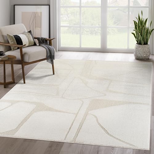 Tapete Abani Cozy Cream Abstracto 182x122cm miniatura 1