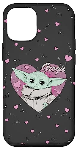 Coque Mandalorian Grogu Hearts iPhone 12 pour fans de Star Wars