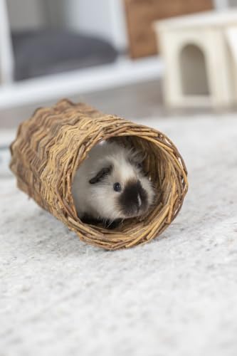 Trixie Wicker Tunnel For Guinea Pigs, 33 X 15 Cm,Brown - 2