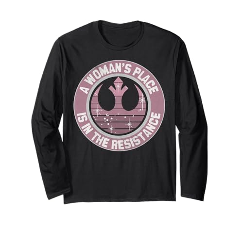 T-shirt Star Wars Resistance Galaxy Crest à manches longues imprimé coton vêtement geek