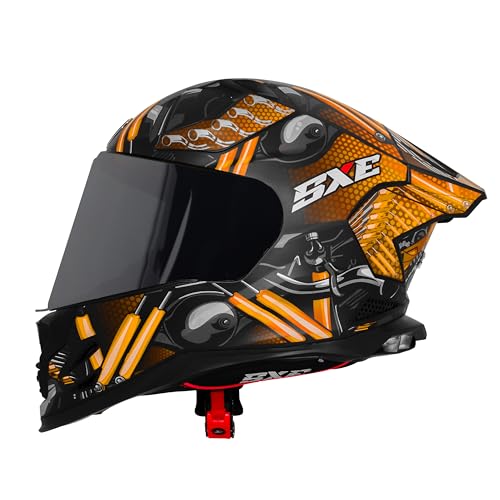 Image of Steelbird SBH-61 SXE X2 Pinlock ISI and Dot Certified Full Face Helmet for Men and with Inner Silver Sunshield