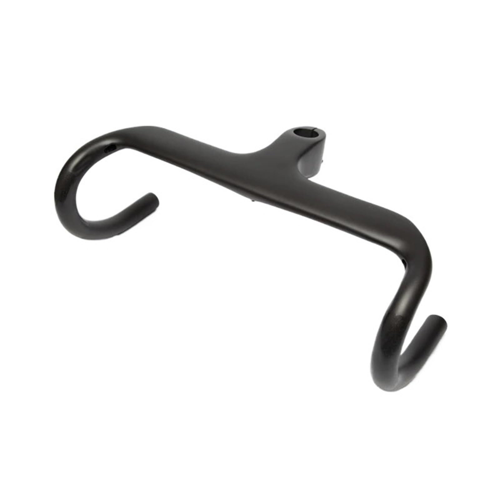 Manillar de carbono para bicicleta de carretera Manillar integrado de fibra de carbono for bicicleta de carretera, manillar ultraligero de 1-1/8", 400/420/440 mm, con vástago de bicicleta(No logo 420x
