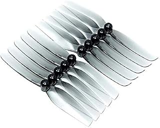 5Pairs HQ Prop Micro Prop 65mm Bi-Blade 2.5" Prop 1.5mm Shaft Propeller for FPV Racing RC Drone Quadcopter Spare Parts Accs Replacement Propeller (Color : 5Pairs Grey)
