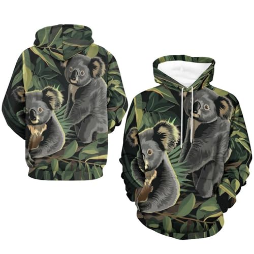Pullover Feuille Verte Koala pour Combattre le Froid avec Style S - 7