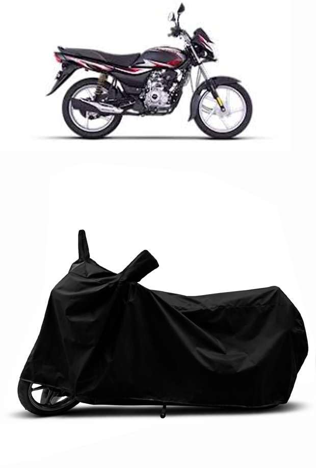 Image of Heavy Duty Waterproof Scooty & Bike Cover for Bajaj Platina 110 - UV Resistant, Dustproof & Rain Protection, All-Weather Outdoor Cover for Bikes & Scooty with Buckle Straps