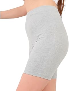 شورت بقصة ضيقة وخصر مرتفع مصنوع من القطن العضوي للنساء من كوتون زون - مقاس