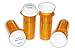 Pharmacy Prescription Vials Touch Down Amber 10 Dram Dual Purpose, Caps Included (Qty. 260), Medicine & Pill Bottle, Pharmacy Bottle, Pharmacy Container, Plastic Container by Sponix