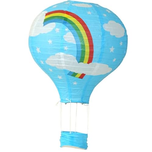 12 inch 30cm Rainbow Lantern Folding Hanging Basket Festival Paper Lantern DIY Birthday Party Decoration