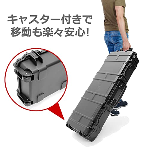 ガンケース ハード キャスター ライフル ハンドガン 約 100c