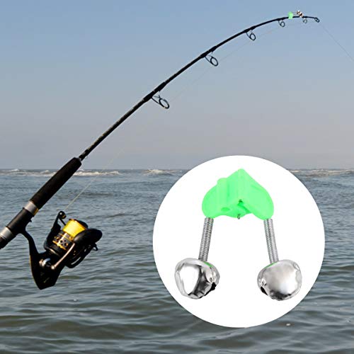 Abaodam 100 peças de vara de pescaria, alarme, sino, alarme de pesca, acessórios de pesca