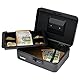 HMF 20017-02 Geldkassette abschließbar mit Zahlenschloss | 25 x 18 x 8,5 cm | Schwarz