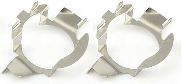 taylorshopnet 2x H7 LED Car Headlight Bulb Holder Bracket Adapter retainer clips for Mercedes, VW, Audi, BMW, Vauxhall, Ford, Renault, Citroen and other makes of cars