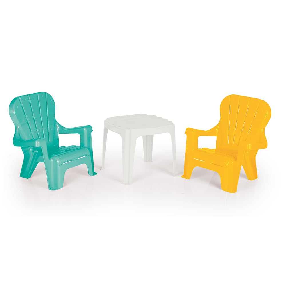 Ensemble de chaises de table vertes DOLU : mobilier d'activité enfant