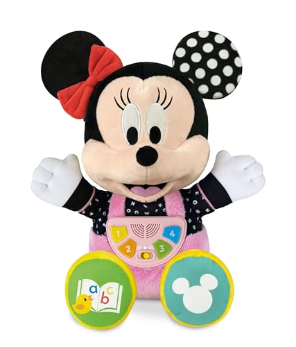 Clementoni Baby Conta-contos rato peluche interativo com voz de Minnie, multicolorido, médio (61370), exclusivo na Amazon