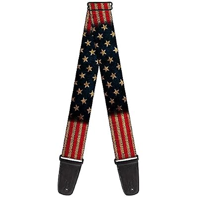 Vintage American Flag Guitar Strap