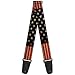 Buckle-Down 2 Inches Wide Guitar Strap - Vintage US Flag Stretch (GS-W32210)