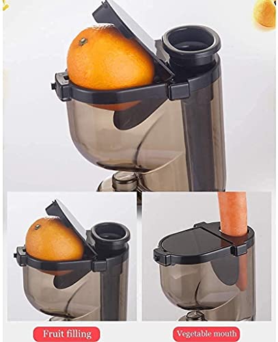 Wxlbhd Juicer Vertical Slow Masticating Juice Extractor Compact Design With Automatic Pulp Ejection, Slag Juice Separation Large-Caliber Fruit And Vegetable Juicer,150-Watt, Red #TOP4