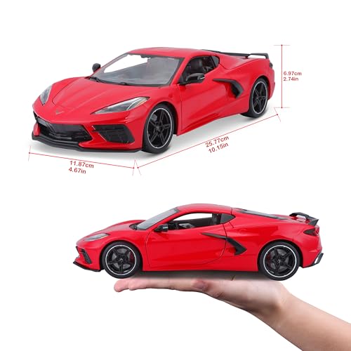 Image of Maisto Special Edition 2020 Chevrolet Corvette C8 Stingray 1:18 Die Cast Torch Red