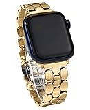 Gold Metall Armband für Apple Watch 41mm 40mm 38mm armband Damen Edelstahl, stahl metallarmband Für Apple Watch Armband se 7 6 5 4 3 2 1, Ersatzarmbänder Für apple watch armband