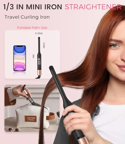 Mini plancha para cabello portátil 2 en 1 miniatura 6