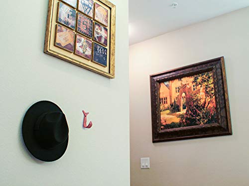 Zeckos Set of 4 Cast Iron Flipping Fish Wall Hooks 4 Inches Long– Easy to Hang - Coastal Decor Perfection for Beach Towel Hanging and Rustic Key or Coat Rack Needs - Image 7