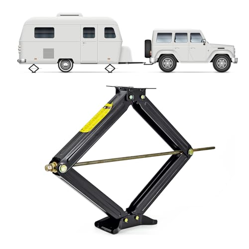 Cobra-Tek Universal RV Camper Travel Trailer Stabilizer Leveling Scissor Jack, Bolt-on, Weld-on, 5000 lbs Load Capacity, 30" inch Height, 5th Wheel, Bow-Tie Base, j-5000-30, J500030, CBK-1030-PBK by Cobra-Tek - Used condition - US$28.10
