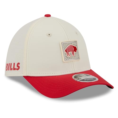 New Era Men's Cream/Red Buffalo Bills 2026 NFL Training Camp 39THIRTY Flex Hat