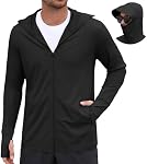 COOFANDY Men's UPF 50+ Sun Protection UV Jacket Lightweight Zip Up Hoodie Sun Shirt for Fishing Running Hiking Outdoor