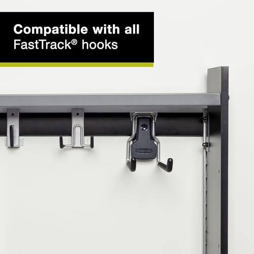 Image of Rubbermaid FastTrack 24 Inch Rail 2-Pack Set, Garage Organization