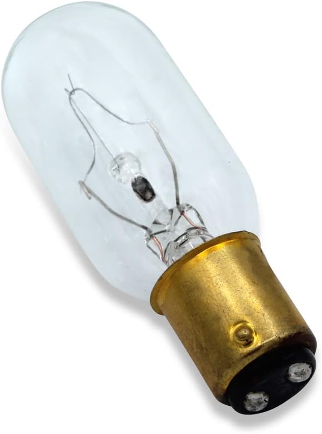 Technical Precision 25W Incandescent Bulb Replacement for Eiko 25t8dc-120v Light Bulb T8 Light Bulbs with BA15D Double Contact Bayonet Base - 1500 Hours - 2 Pack