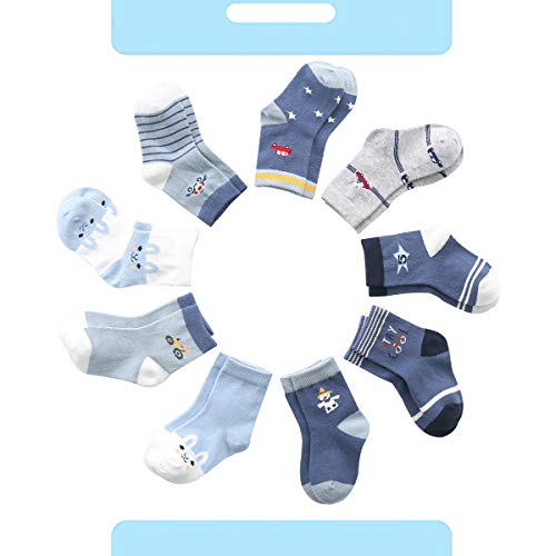 Katoen Babymode Jongens Sokken, 9 Paren Baby Sokken Jongen Cotton Coming - Image 3