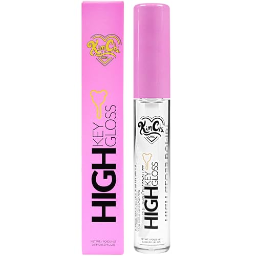 Kimchi Chic High Key Gloss, High-Shine Lip Gloss Helps Illuminate Your Look and Face, Non-Sticky, Clear, 18 Rain Drop, 3.5ml