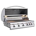 Blaze LTE 40-Inch 5-Burner Built-In Propane Gas Grill w/Ceramic Flame Tamers