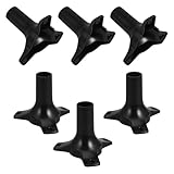 SHINYPASING 6pcs Garden Lamp Base Triangular Plastic Holder for Outdoor Solar Lawn Pathway Lights Accessory