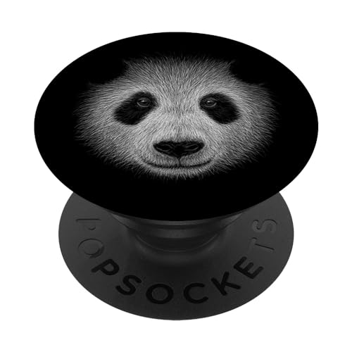 panda art dessin occasionnel au crayon panda PopSockets PopGrip Adhésif
