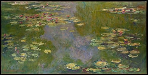 Nymphéas Claude Monet tableau de décoration murale salon et chambre