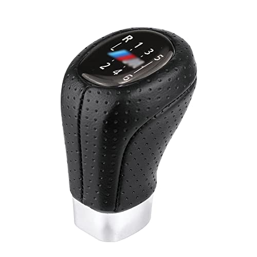 LUFEIS Auto Schaltknauf Schalthebel, 6 Gang Schaltkopf Für BMW E34 E36 E38 E39 E46 E53 E60 E61 E63 E64 E83 E90 E91 E92 E93