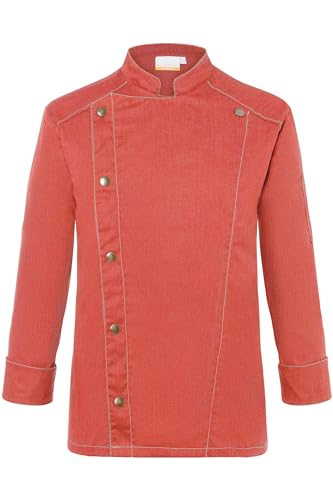 Karlowsky JM 24 PASSION JEANS-STYLE Kochjacke, 65% Polyester/35% Baumwolle, Vintage Red, Größe 56
