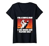 Photo Gallery donna simple man golf & humor cheeky statement apparel maglietta con collo a v Photo Gallery donna simple man golf & humor cheeky statement apparel maglietta con collo a v