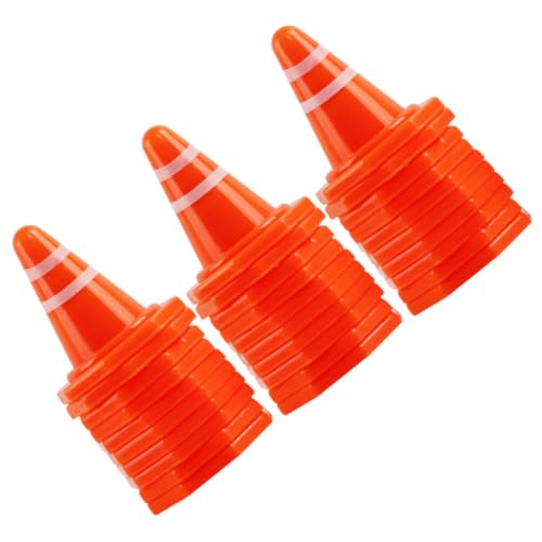 balacoo Construction Traffic Sign Toys 50pcs Mini Cones Cones Obstacle Course Road Sign Toy for Boys and Girls